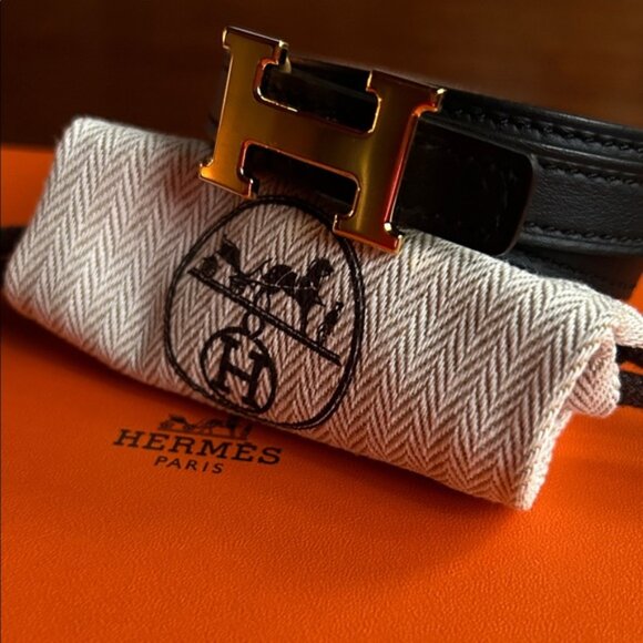 Hermès Narrow Belt. Reversible Leather Strap ⭐️? main image 14